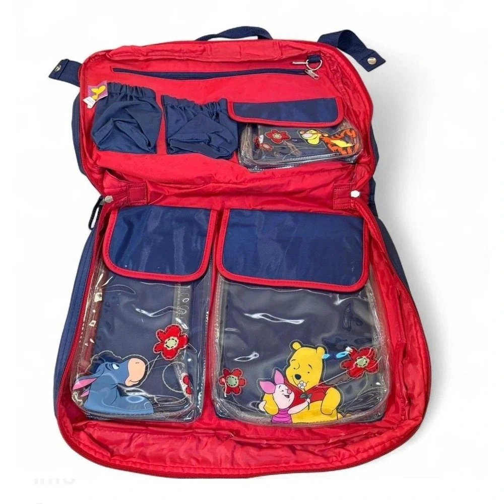 VTG Disney Winnie the Pooh Travel Organizer Diaper Bag Eeyore Piglet Tigger